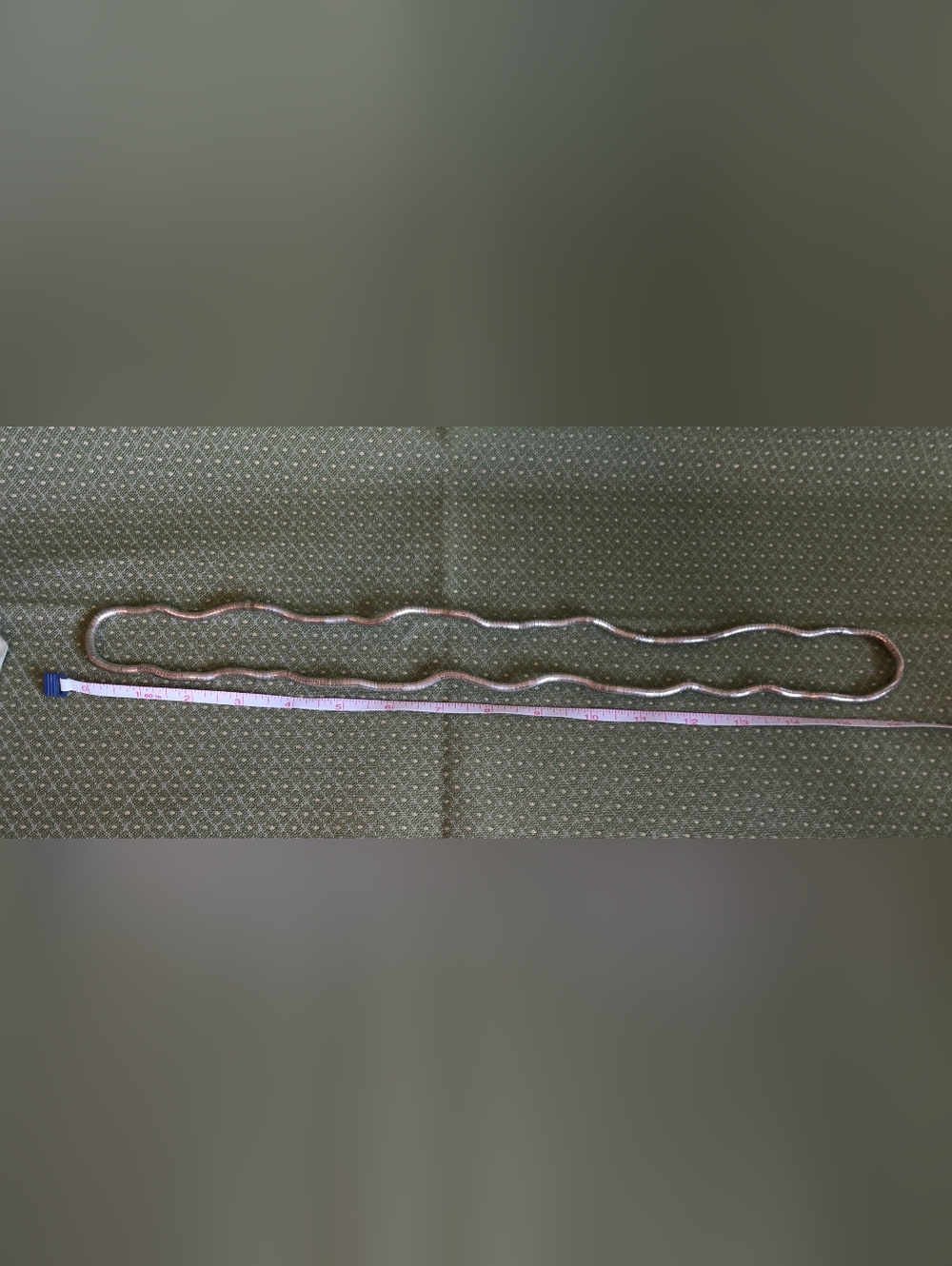 Silver Tone 32" Flexible Coil Necklace Or Bracelet Or What You Make Of It - Picture 7 of 9